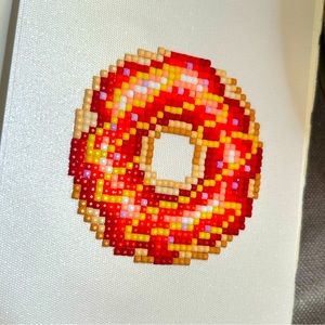 🍩FINISHED donut gem painting🍩